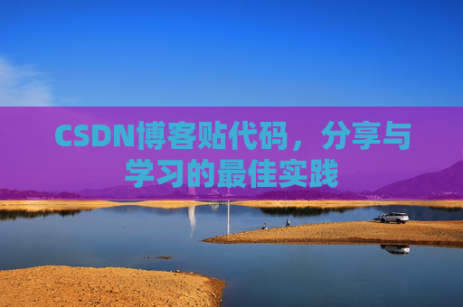 CSDN博客贴代码，分享与学习的最佳实践
